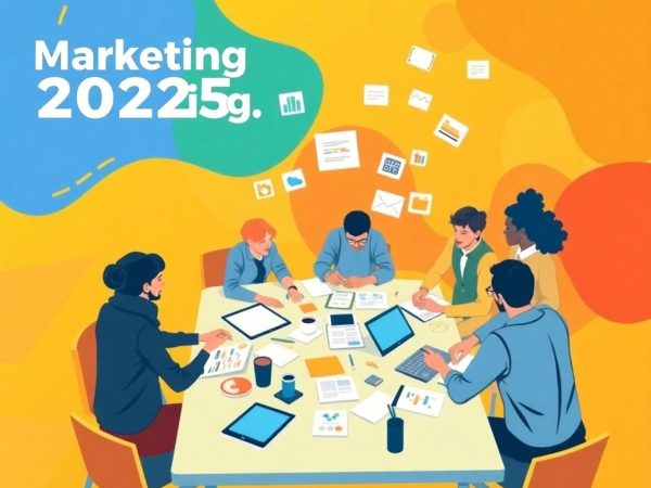 echipă diversă colaborând la o strategie de marketing